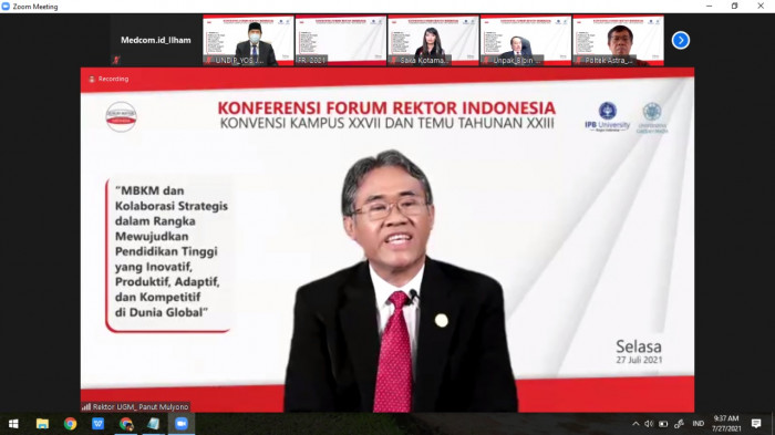 Sah Rektor Ugm Jabat Ketua Fri Periode 2021 2022