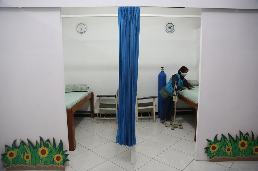 Salah satu RW di Surabaya menyiapkan tempat isoman bagi warganya. (Istimewa) 