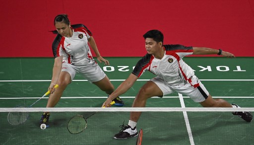 Praveen Jordan/Melati Daeva Oktavianti. (Alexander NEMENOV / AFP)