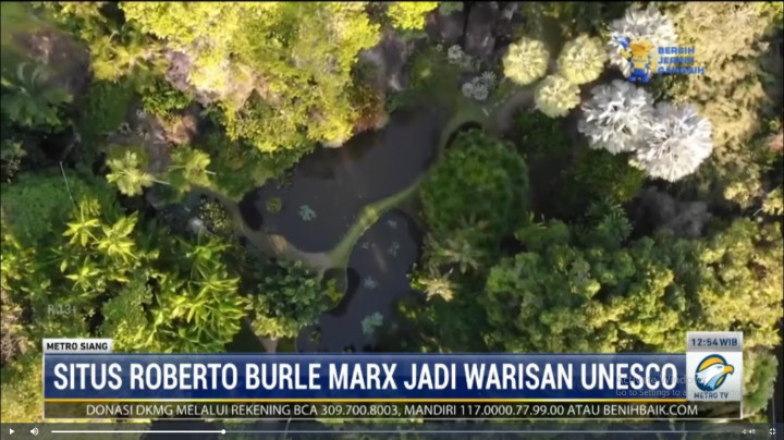 Situs Roberto Burle Marx Jadi Warisan Dunia Unesco