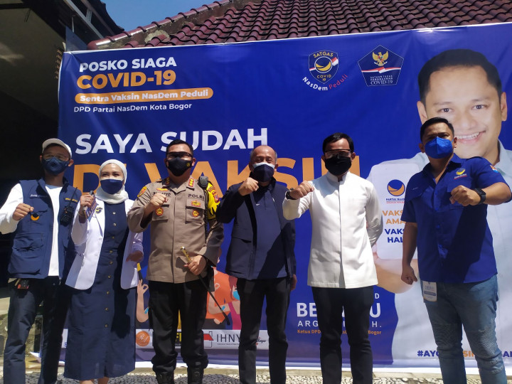 Bima Arya Apreasiasi Vaksinasi Massal Partai NasDem di Kota Bogor