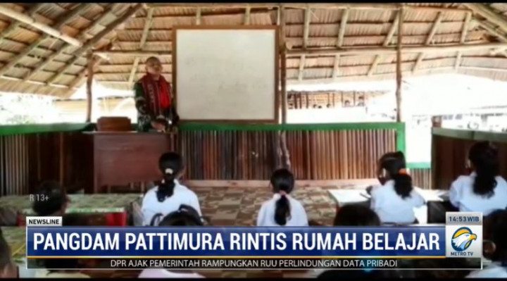 Pangdam Pattimura Rintis Rumah Belajar bagi Anak Terkendala Internet