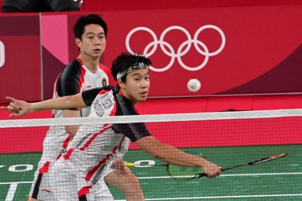 Marcus Fernaldi Gideon/Kevin Sanjaya Sukamuljo. Foto: AFP/Pedro Pardo