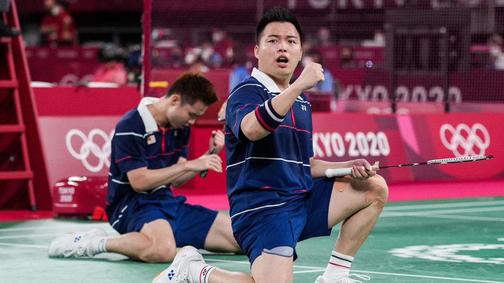 Ganda putra Malaysia Chia/Soh tumbangkan Minions di perempat final Olimpiade Tokyo. (foto: bwf)