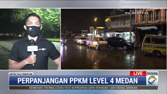 Perpanjang PPKM Level 4, Volume Kendaraan di Medan Naik