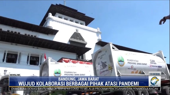 Jabar Terima 85,8 Ton Oksigen Cair dari Sumsel