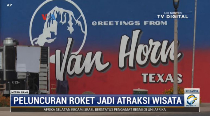 Peluncuran Pesawat Antariksa Ungkit Perekonomian Kota Van Horn