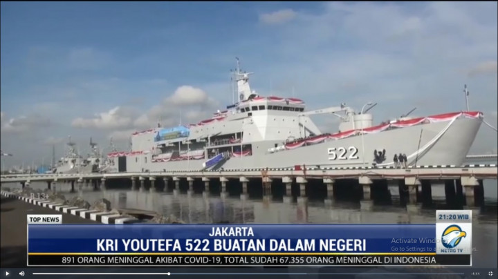 TNI AL Gelar Vaksinasi Bagi Pelajar di Kapal Perang