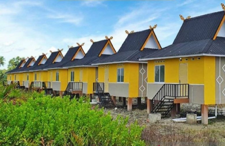 Rumah Panggung Tipe 28 Dibangun untuk Nelayan di Riau