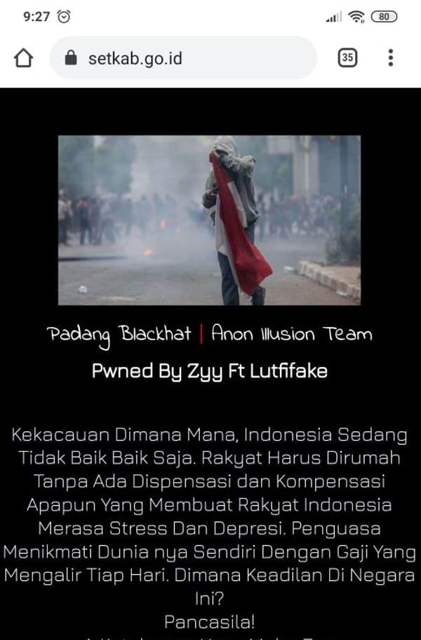 Situs Setkab Diretas