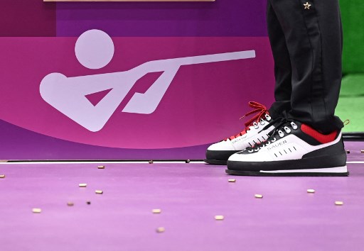 Ilustrasi cabor menembak Olimpiade Tokyo. (Tauseef MUSTAFA / AFP)