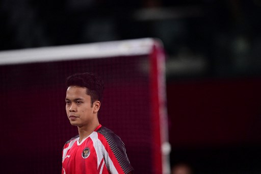 Anthony Sinisuka Ginting. (Pedro PARDO / AFP)