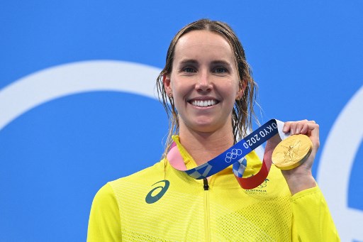 Emma McKeon. (Attila KISBENEDEK / AFP)
