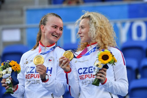 Barbora Krejcikova/Katerina Siniakova. (Tiziana FABI / AFP)