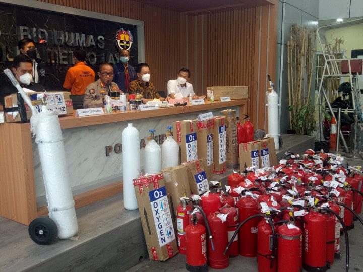 Polisi: Penjual Tabung Oksigen Palsu Berpendidikan Tinggi