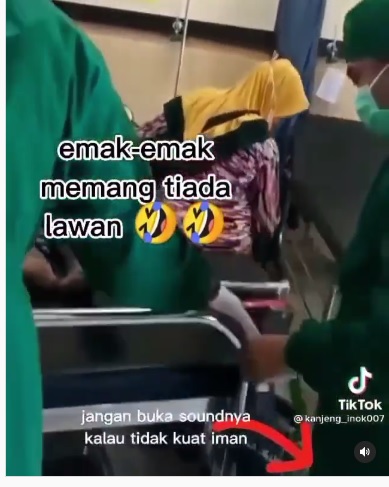 Emak-emak di Situbondo terbos IGD dengan motor (Instagram @infojember)