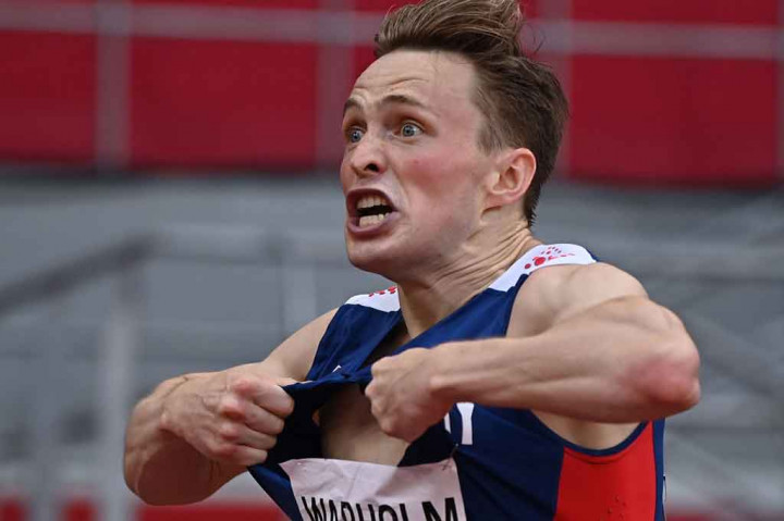 Melihat Ekspresi Atlet Lari Gawang Norwegia Saat Pecahkan Rekornya Sendiri