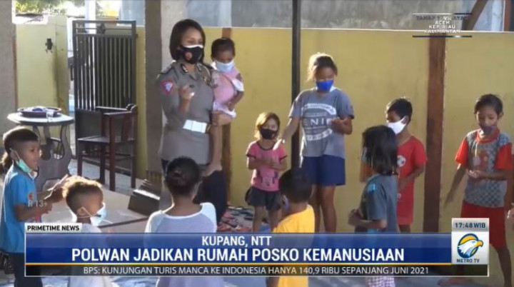 Kisah Inspiratif Polwan Kupang, Buka Posko Bencana di Rumah Sendiri