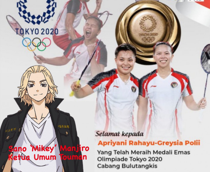 Sindir Pejabat, Kades Konoha sampai Ketum Touman Ikut Ucapkan Selamat kepada Greysia/Apriyani