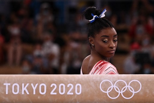 Simone Biles. (Lionel BONAVENTURE / AFP)