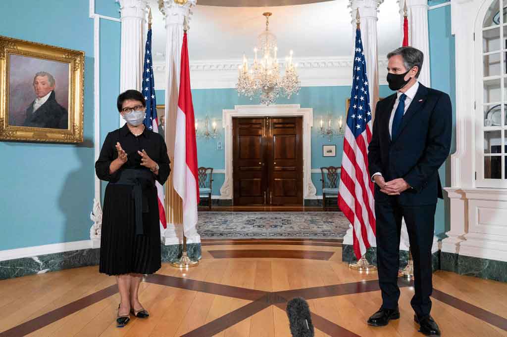 Retno Marsudi Bertemu Menlu AS Anthony Blinken di Washington