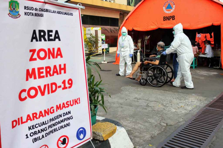 Pasien Covid-19 Menurun, RSUD Bekasi Bongkar Tenda Darurat