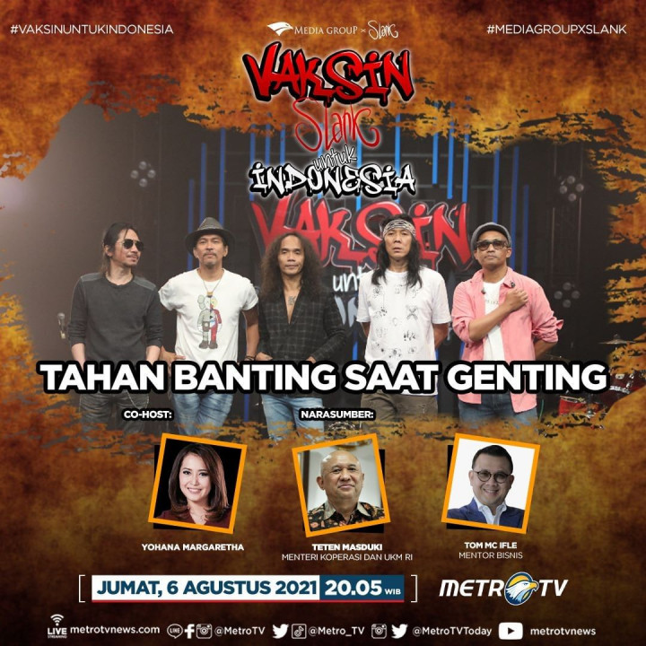 Kiat Tahan Banting saat Genting di Vaksin Slank untuk Indonesia