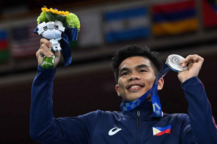 Petinjunya Rebut Perak, Filipina Geser Indonesia di Olimpiade Tokyo