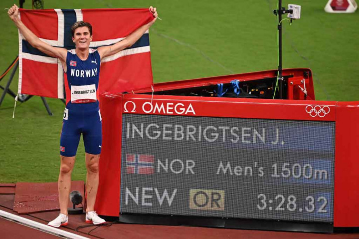 Pelari Norwegia Ingebrigtsen Pecahkan Rekor 1.500m Putra