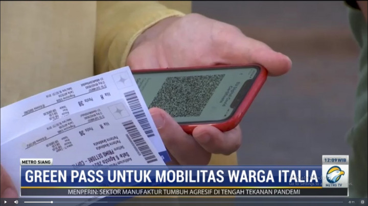 Pemerintah Italia Wajibkan Warga Miliki Green Pass Covid-19