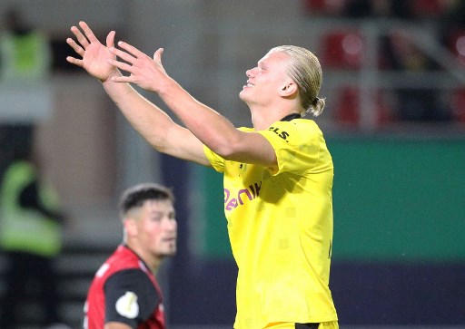 Hattrick Haaland Bantu Dortmund Lalui Laga Pembuka Piala Jerman