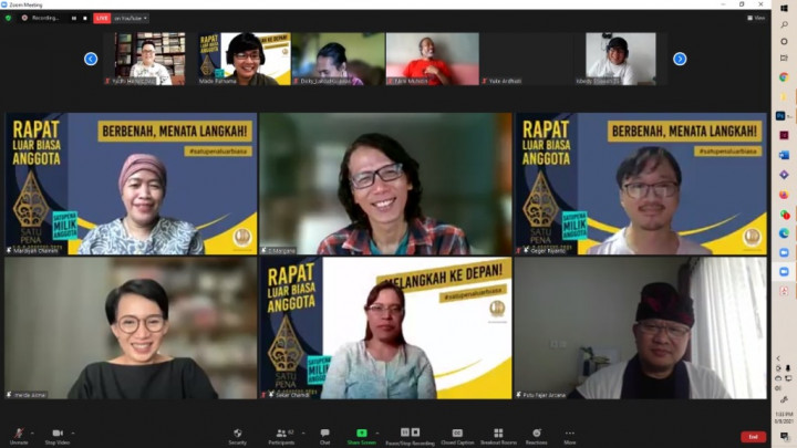 Organisasi Penulis Satupena Dipimpin Kolektif 5 Ketua