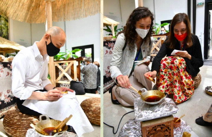 17-an di Paris, Warga Prancis Gunakan Kesempatan Belajar Membatik