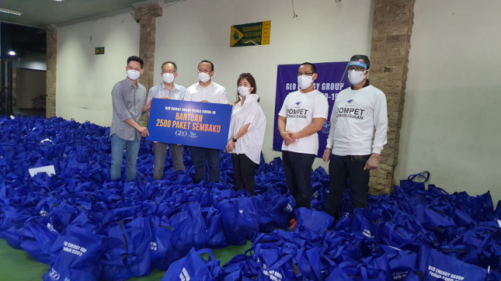Geo Energy Group Sumbang 2.500 Paket Sembako Melalui Dompet Kemanusiaan Media Group