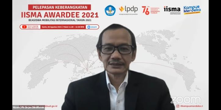 Plt. Dirjen Pendidikan Tinggi Riset dan Teknologi, Kemendikbudristek, Nizam. Foto: Zoom