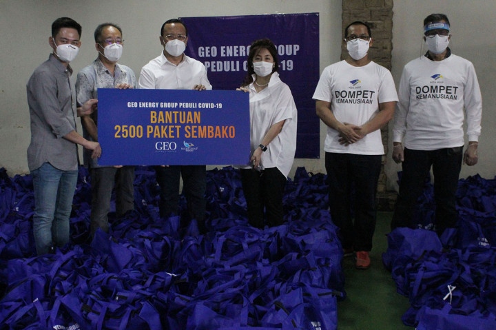 Dompet Kemanusiaan Media Group Terima Donasi 2.500 Paket Sembako dari Geo Energy Group