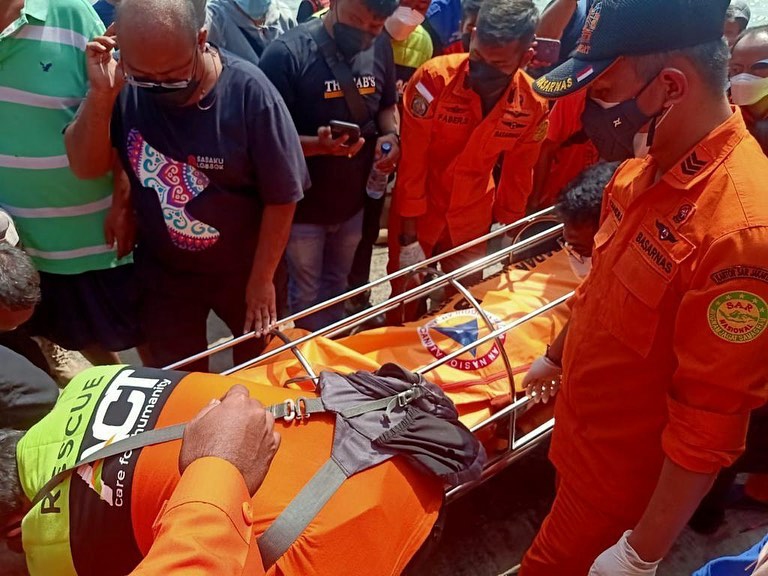 Korban tenggelam di Danau Sunter ditemukan, Senin, 9 Agustus 2021. Istimewa