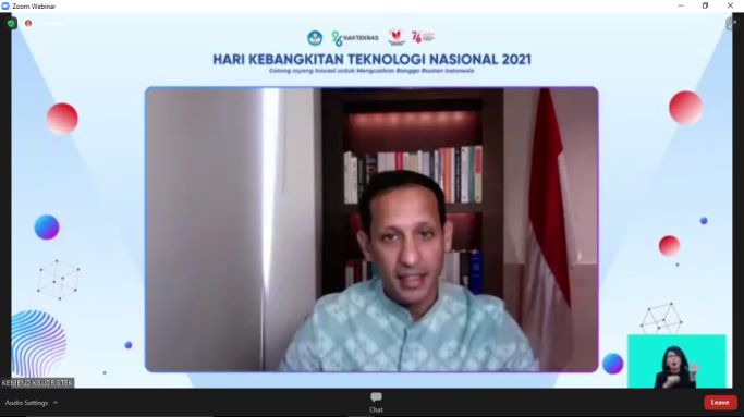 Mendikbudristek, Nadiem Makarim. Foto: Zoom