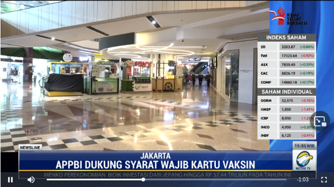 Izin Operasi Mal Dinilai Bantu Pelaku Usaha