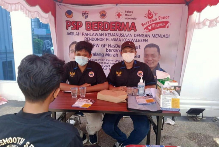 GP NasDem Ajak Pemuda Donor Plasma Konvalesen