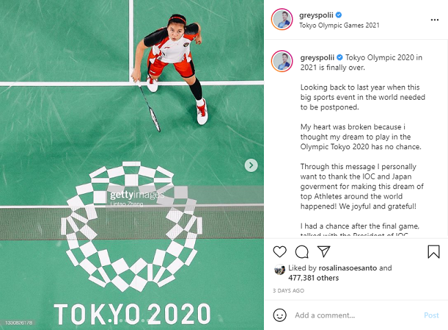 Greysia Polii Anggap Olimpiade Tokyo 2020 Sebagai Olimpiade Terakhir