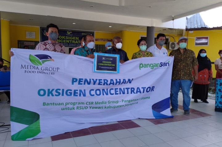 Media Group-Pangansari Utama Beri Bantuan Mesin Oksigen Konsentrator di Papua