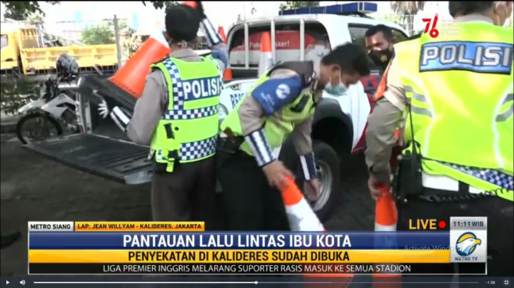 Polsek Kalideres Bongkar Pos Penyekatan
