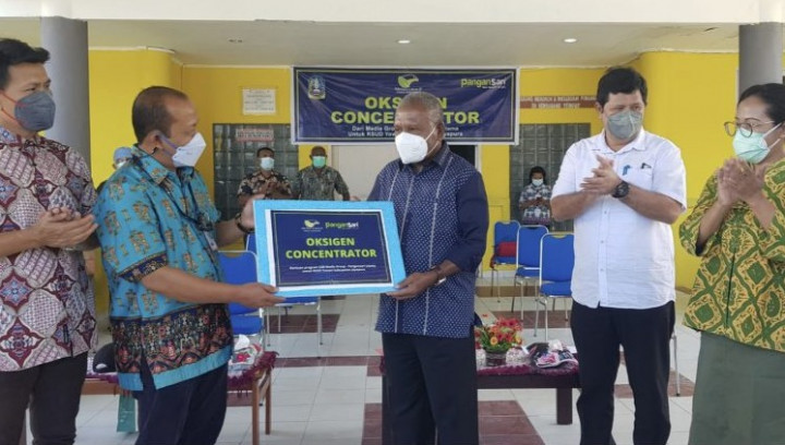 Media Group dan Pangansari Sumbang Alat Oksigen Konsentrator ke RSUD Yowari