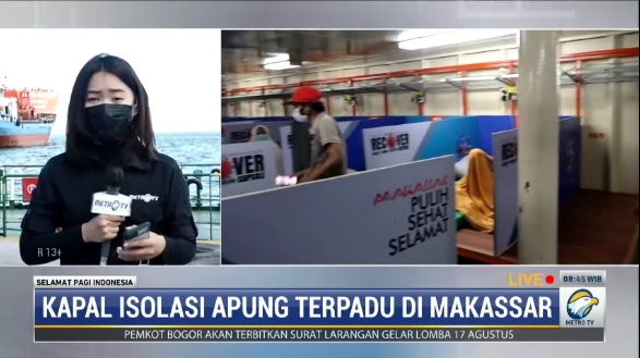 Makassar Punya Kapal Isolasi Apung Terpadu untuk Pasien Covid-19