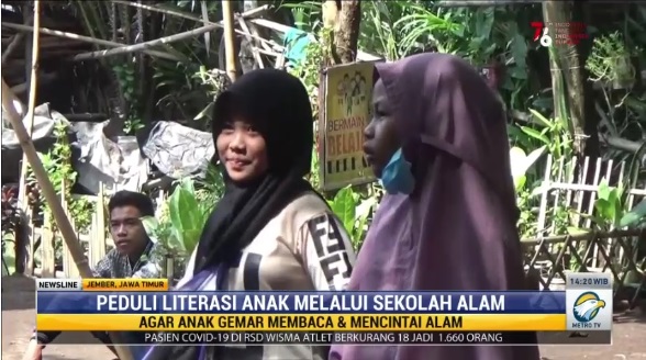 Gubuk Pustaka Ndalung Bantu Anak yang Putus Sekolah di Jember