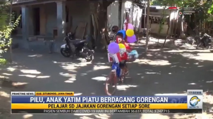 Pilu, Bocah Yatim Piatu Berjualan Gorengan demi Bertahan Hidup