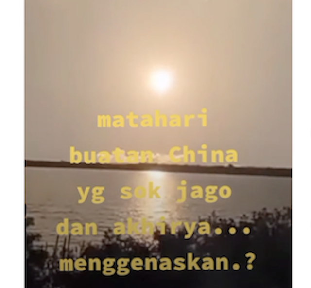 Tangkapan layar pemberitaan palsu di media sosial. Foto: TikTok