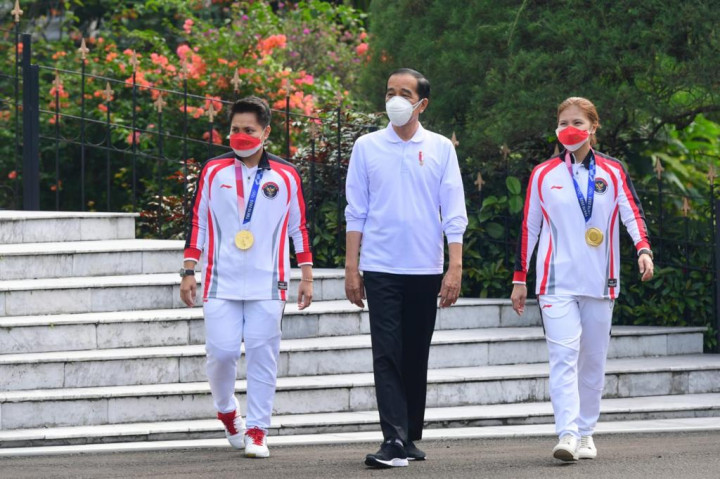 Jokowi Beri Bonus bagi Atlet Olimpiade di Istana Bogor