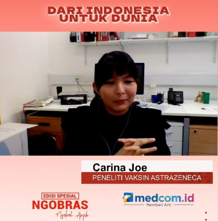 Sukses Hadirkan AstraZeneca, Carina Siap Bantu Ilmuwan Indonesia Kembangkan Vaksin
